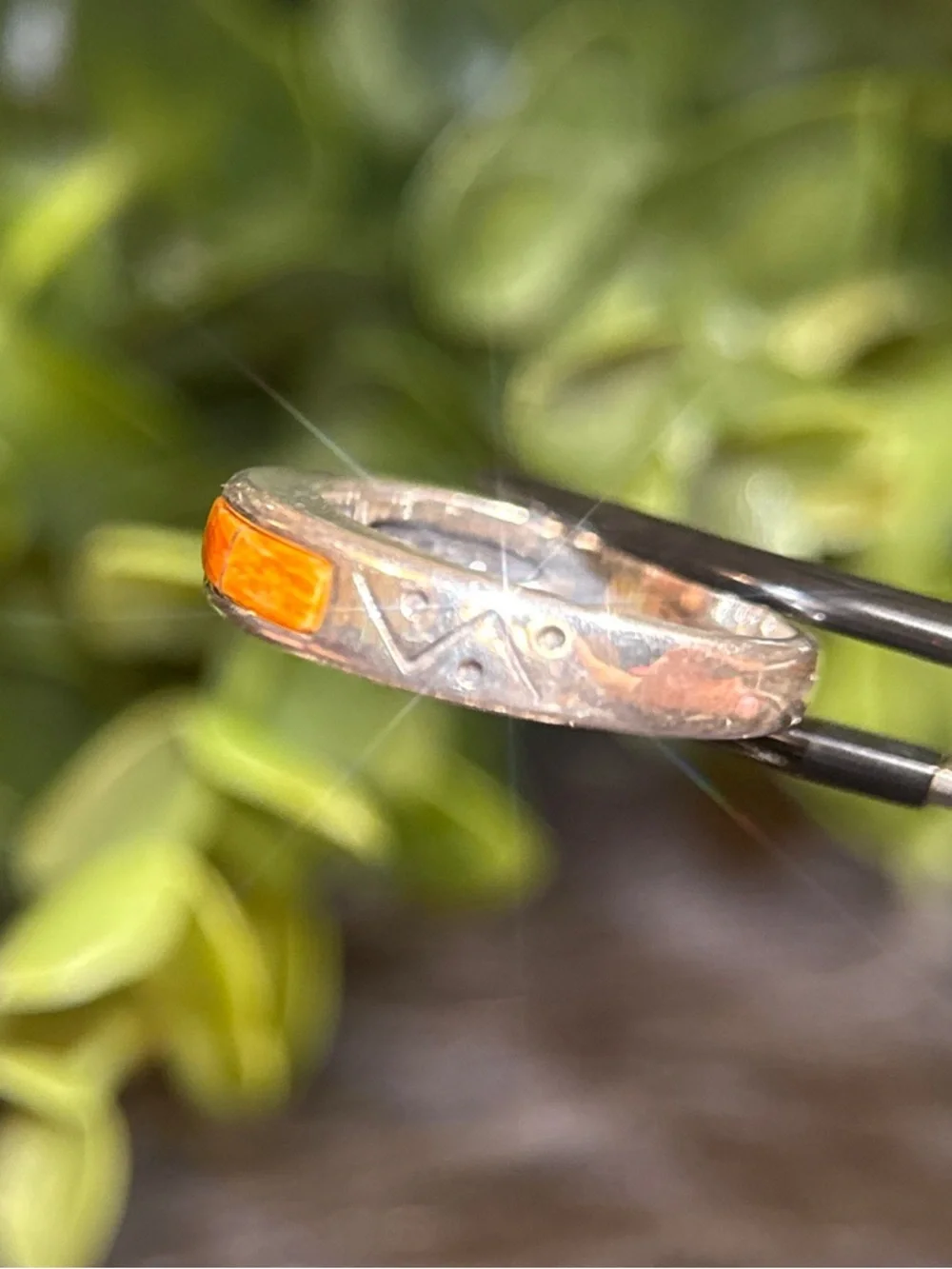 Sterling‎ Silver 925 Inlay Band Ring